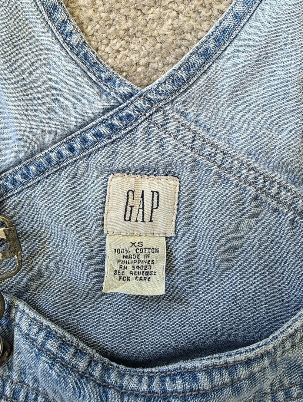 GAP Womens Denim Short Overalls